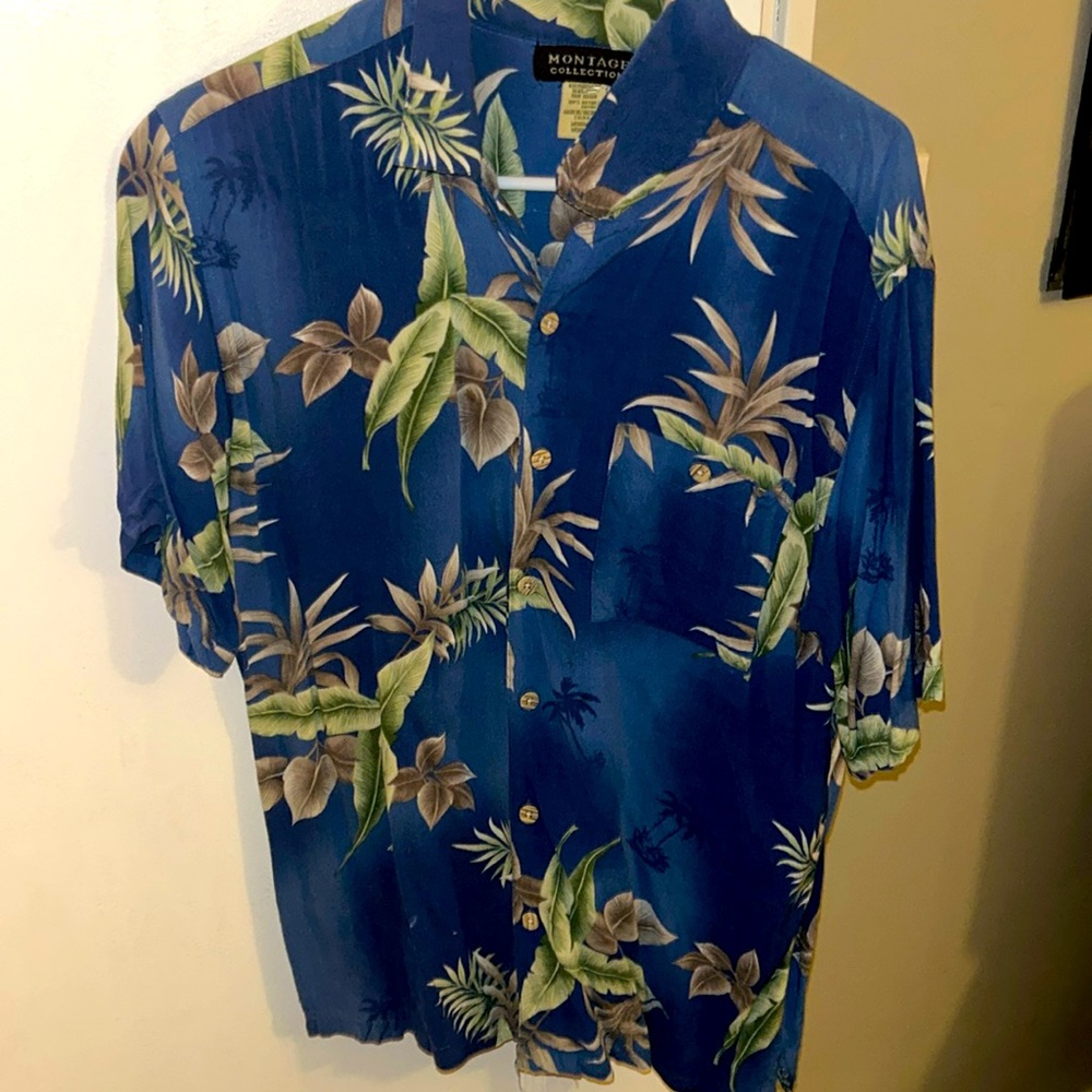 Vintage Montage Collection Hawaiian button-up size M